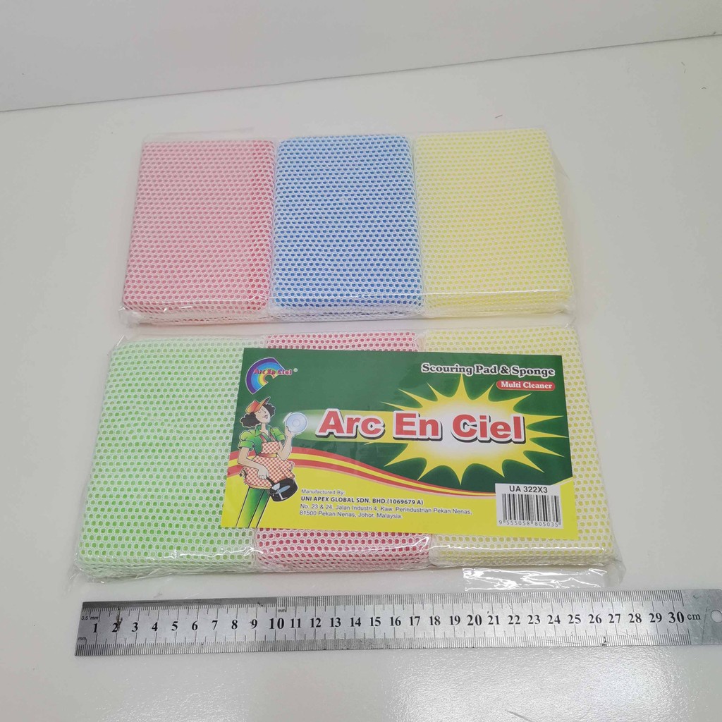SPAN CUCI / SPONGE / SPAN / MADE IN 3PCS=1PACK