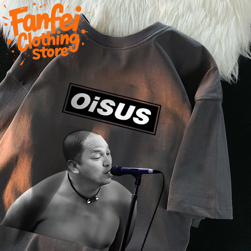 (จัดส่งตลอด 24 ชั่วโมง)Fanfei เสื้อยืดลาย oisus น้าค่อม ร้องเพลง พร้อมส่ง cotton100% เสื้อยืด I004913