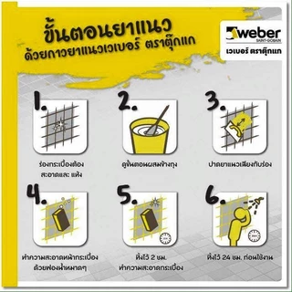 Weber กาวยาแนว เวเบอร์ คัลเลอร์ คลาสสิค กาวยาแนว ปูนยาแนว กระเบื้อง ห้องน้ำ ขนาดบรรจุ 1 กก.