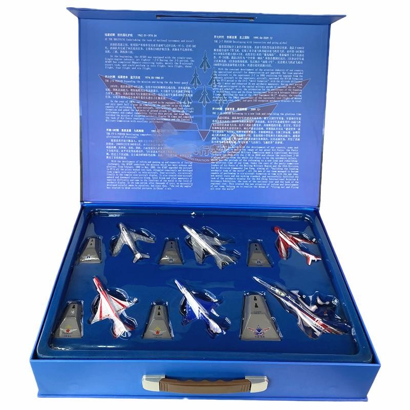 พร้อมสต็อก China Air Force Day One Flight Performance Aircraft Model Set J-5 J-5 J-6 J-7G J-7E J-10 