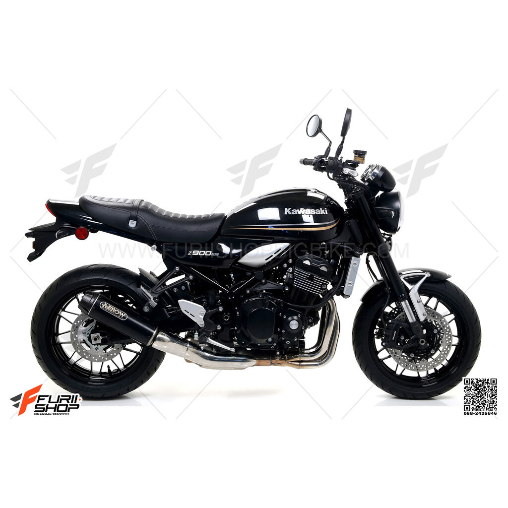 ท่อมอเตอร์ไซค์ ARROW DARK-CARBON SLIP-ON FOR KAWASAKI Z900RS ท่อแต่ง ท่อสูตร ท่อบิ๊กไบค์ ท่อBigbike 