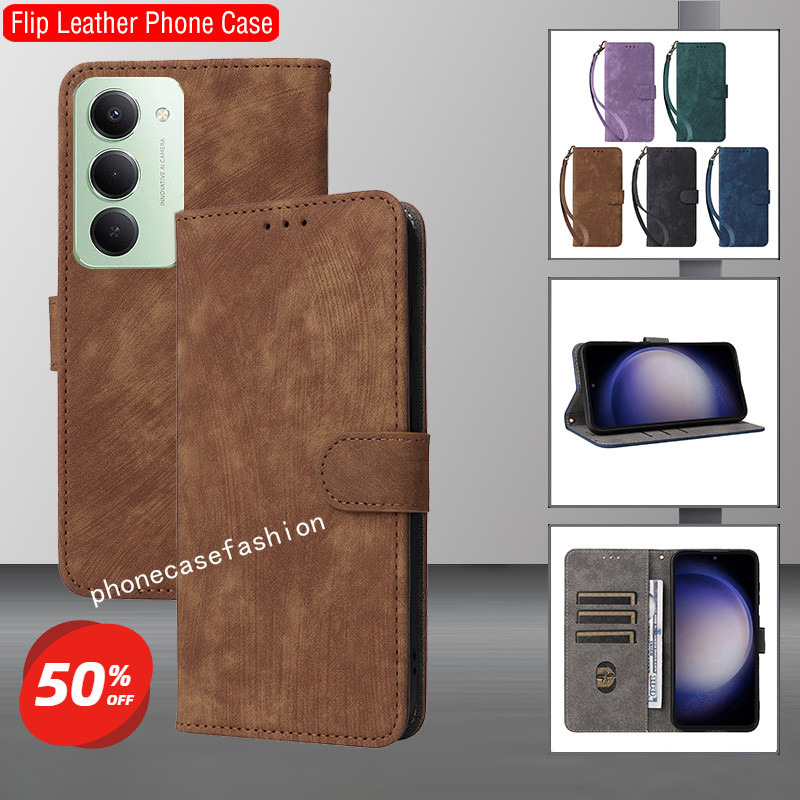 เคสโทรศัพท์สําหรับ Redmi 15 15C Redmi15 Redmi15C 4G 5G 2025 ปลอกหรูหราหนังช่องใส่การ์ดขาตั้งกันกระแท