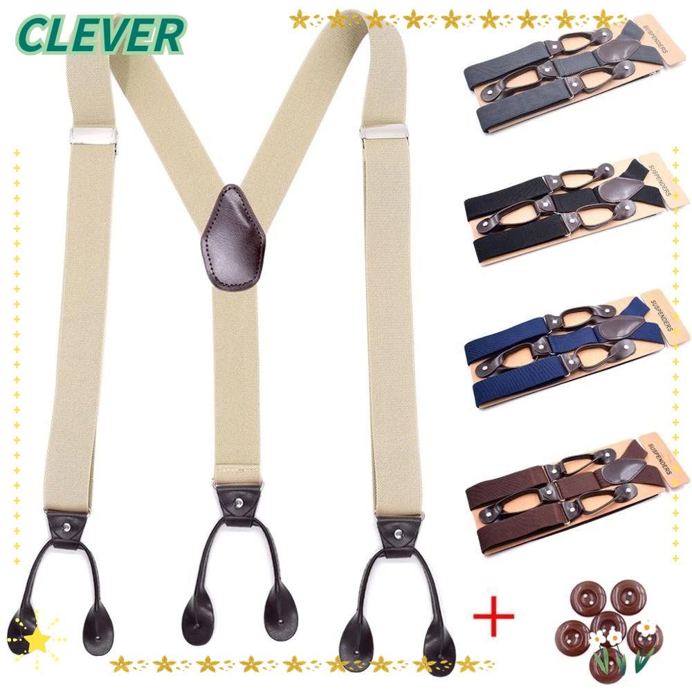 Clever Braces Suspenders ทำจากหนัง สไตล์.End Y ออกแบบมาเพื่อทั้งผู้ชายและผู้หญิง