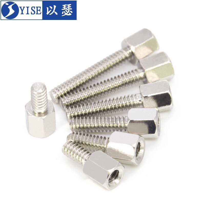 Nickel-Plated DB9VGA หกเหลี่ยมนิ้วคอลัมน์ทองแดงขายส่ง RS232 อินเทอร์เฟซคงที่ Bolt 25 กราฟิกการ์ด Ser