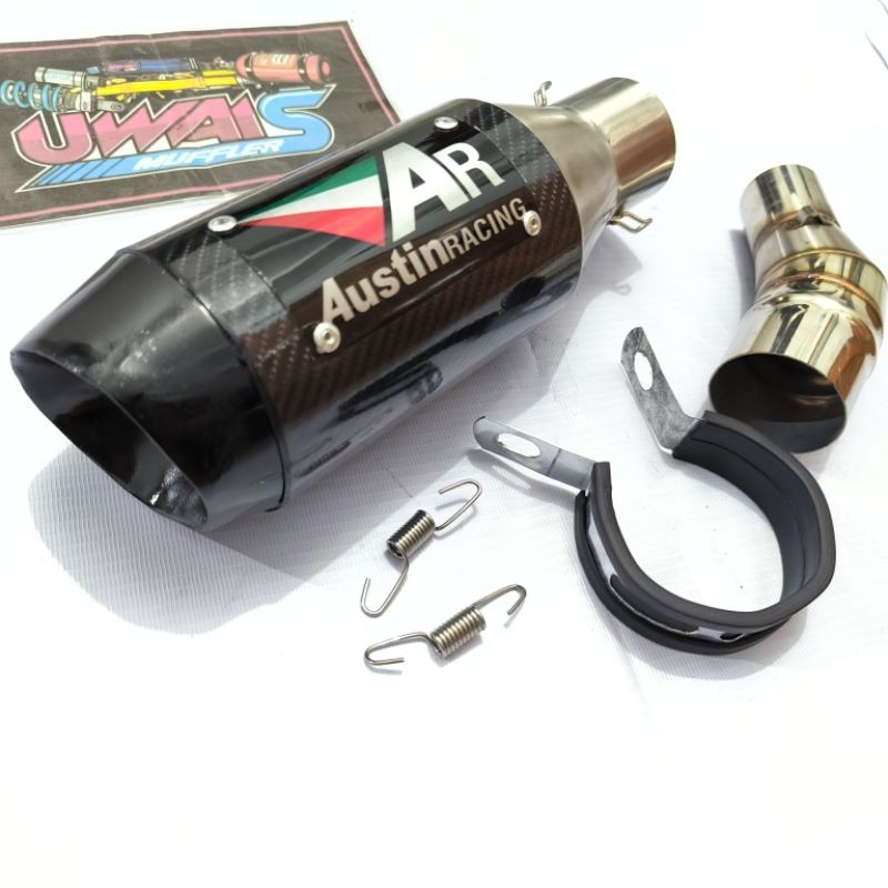 Escape de Carrras Austin racing Exhaust สําหรับ Ninja 250 fi mono คาร์บูเรเตอร์ R25 MT25 CBR 150R CB