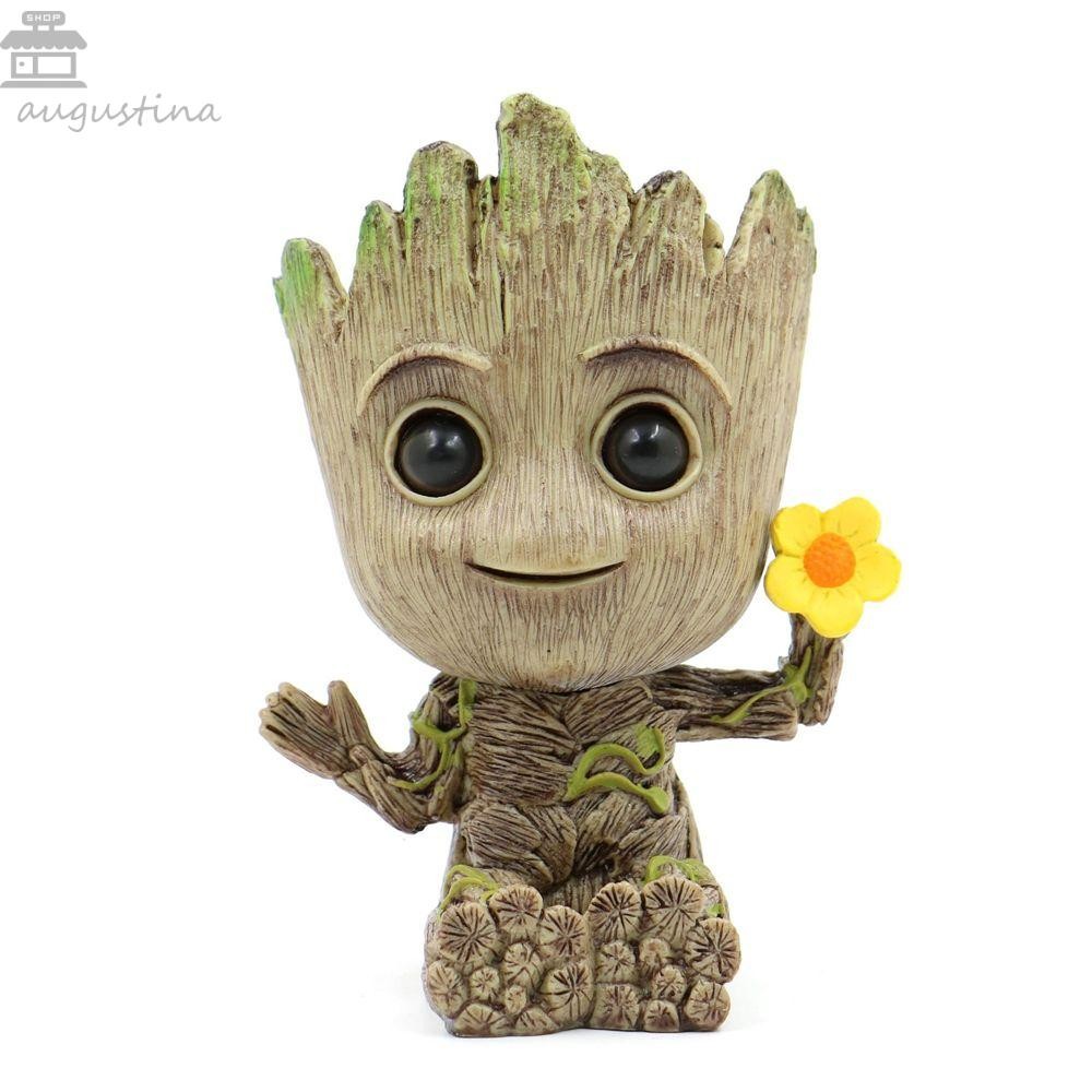 AUGUSTINA Groot Action Figure 6 ซม.Mini Groot Marvel รูปของเล่นสําหรับของขวัญนั่งอะนิเมะ Action Figu