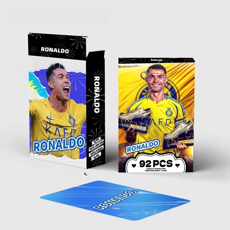 92pcs อเมริกันฟุตบอลบาสเกตบอล Star Cristiano Ronaldo Lomo การ์ด Kyrie Irving สติกเกอร์ Kobe Bryant P