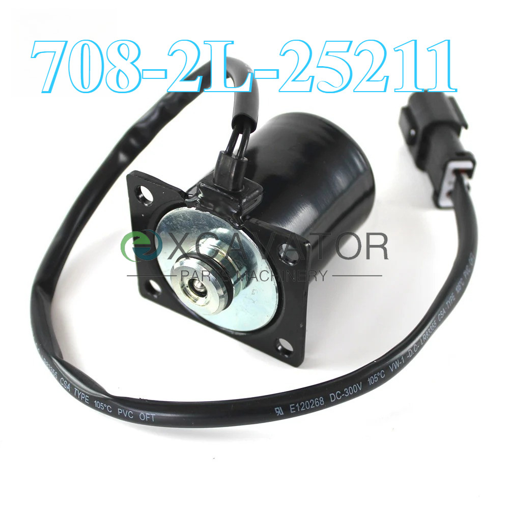 6D95 ปั๊มไฮดรอลิกโซลินอยด์วาล์ว 708-2L-25211 708-2H-25240 708-23-18272 สําหรับ Komatsu PC250LC-6L PC