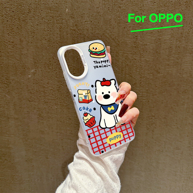 สำหรับ เคสโทรศัพท์ OPPO A3 A3X A60 5G A9 A18 หมาและเค้ก A38 A15 A15s A60 A35 A17 A17K A79 5G OPPOA57 4G A55 A77 A77S4G - รูปที่ 5