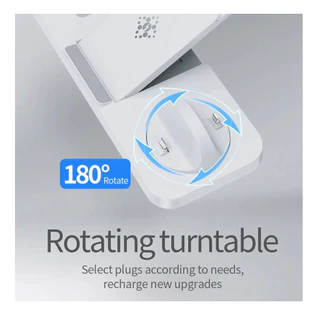 พับ 6 In 1 Wireless Charger สําหรับ Samsung S22 S21 S20 S10 หมายเหตุ Galaxy นาฬิกา 5 4 Active Buds Fast Charging Dock Station