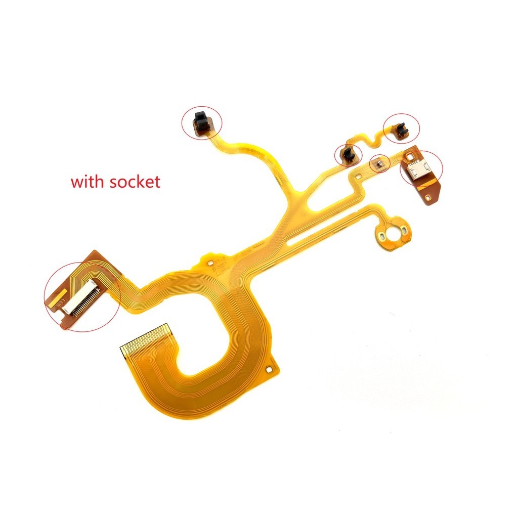 1PCS ใหม่สําหรับ Sony DSC-HX50 DSC-HX60V ด้านหลังที่นั่ง flex สายซ็อกเก็ตกล้องดิจิตอลซ่อมสําหรับ Son