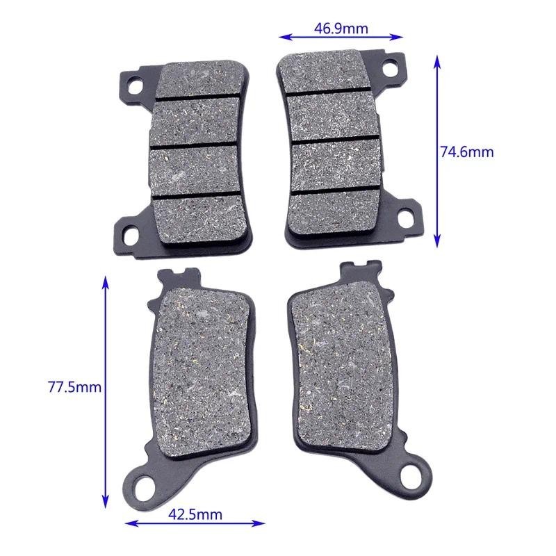 สําหรับ HONDA CBR 1000 RR 2006-2016 แผ่นรถจักรยานยนต์ Pad ด้านหน้าด้านหลังเบรคสําหรับ HONDA CBR 600R