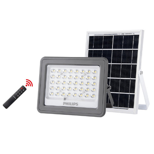 AJuShop PHILIPS ฟลัดไลท์โซลาร์เซลล์ 90W 900lm 6500K รุ่น BVC080 แสงเดย์ไลท์ **ถูกมาก