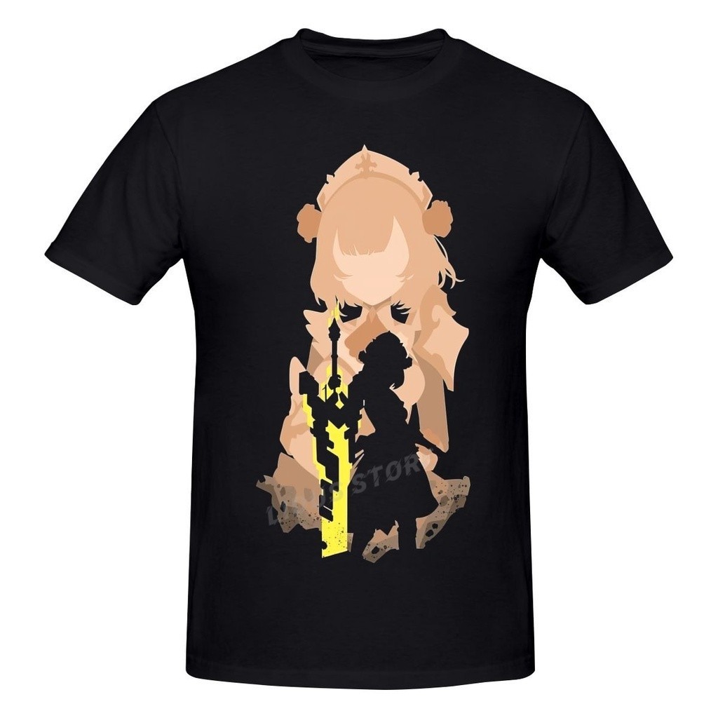 Genshin Impact Games Noelle T shirt Harajuku Cloth ใส่เดินทาง รัดรูป ชุดปกติ y2k คอกลม ธรรมดา