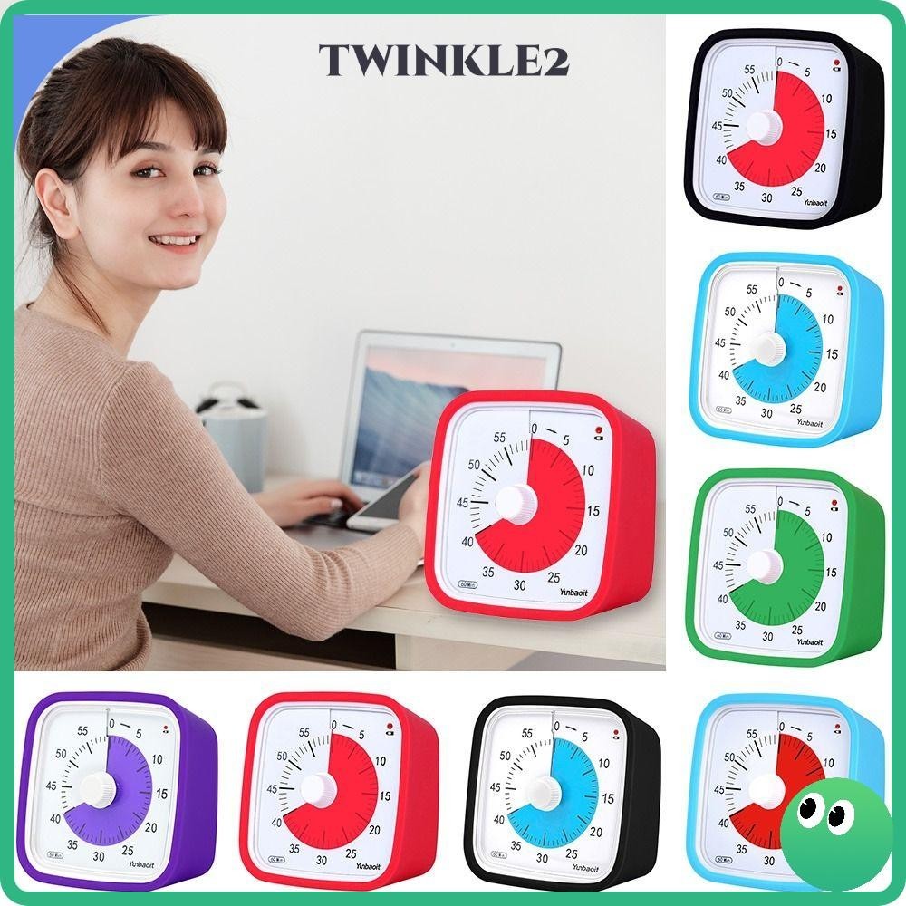 Twinkle Visual Timer, การจัดการเวลาเงียบจับเวลาห ้ องเรียน , มัลติฟังก ์ ชั ่ น ABS 60 นาที Study เครื ่ องมือนาฬิกาปลุกโฮมออฟฟิศ