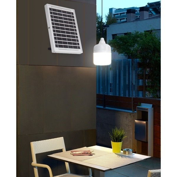 AJuShop EILON หลอดไฟโซลาร์เซลล์ไล่ยุงแบบพกพา 50W รุ่น EYJB-T050W-6513L ปรับได้ 2 แสง (แสงเดย์ไลท์และ