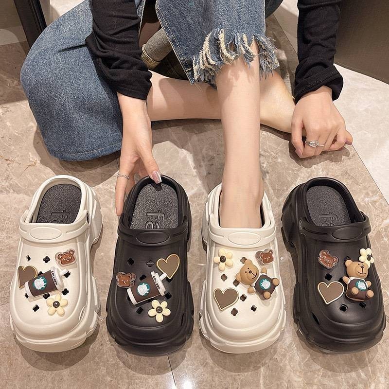 ToyNo.1🧸 พร้อมส่ง🧸"TO-8388/DOLL-1" รองเท้าหัวโต แฟชั่น แตะแบบสวม เสริมส้น สูง 2 cm จิ๊บบิทตัวติดรองเท้า (ขายแยกกัน)