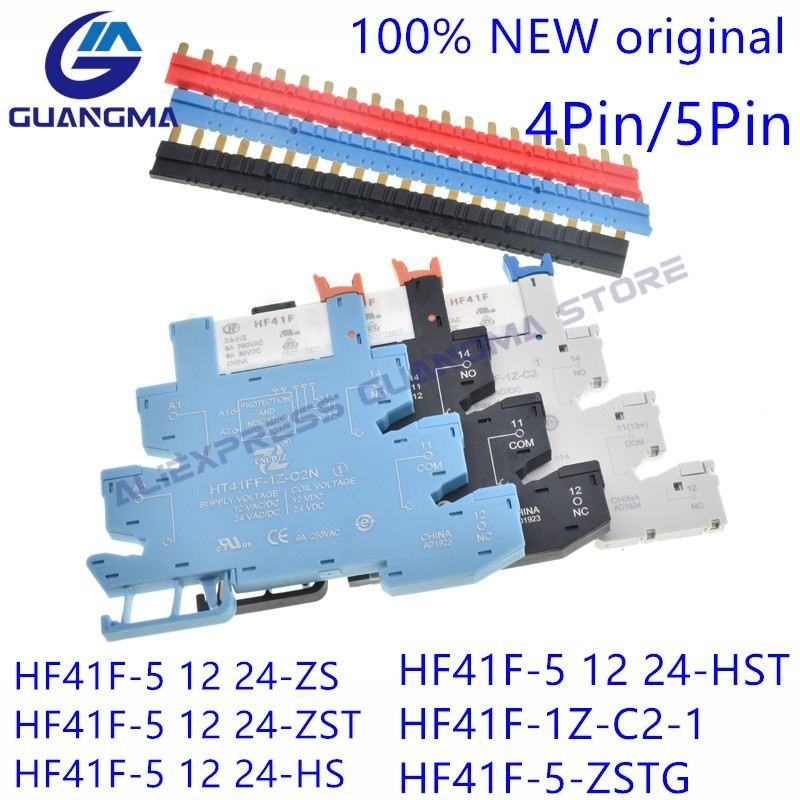 ✶10pcs HF41F- 005 012 024 -ZS -HS -ZST -HST 41F-1Z-C2-1 HF41F-005-ZST HF41F-012-HST 4/5Pin 6A HF41F-