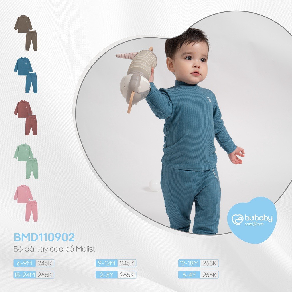 บูเบบี้ BMD110902 ชุดแขนยาวคอปกสูง Molist