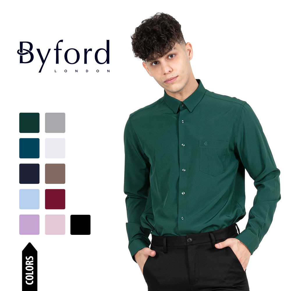 Byford แขนยาว Slim Fit - 3524001ก