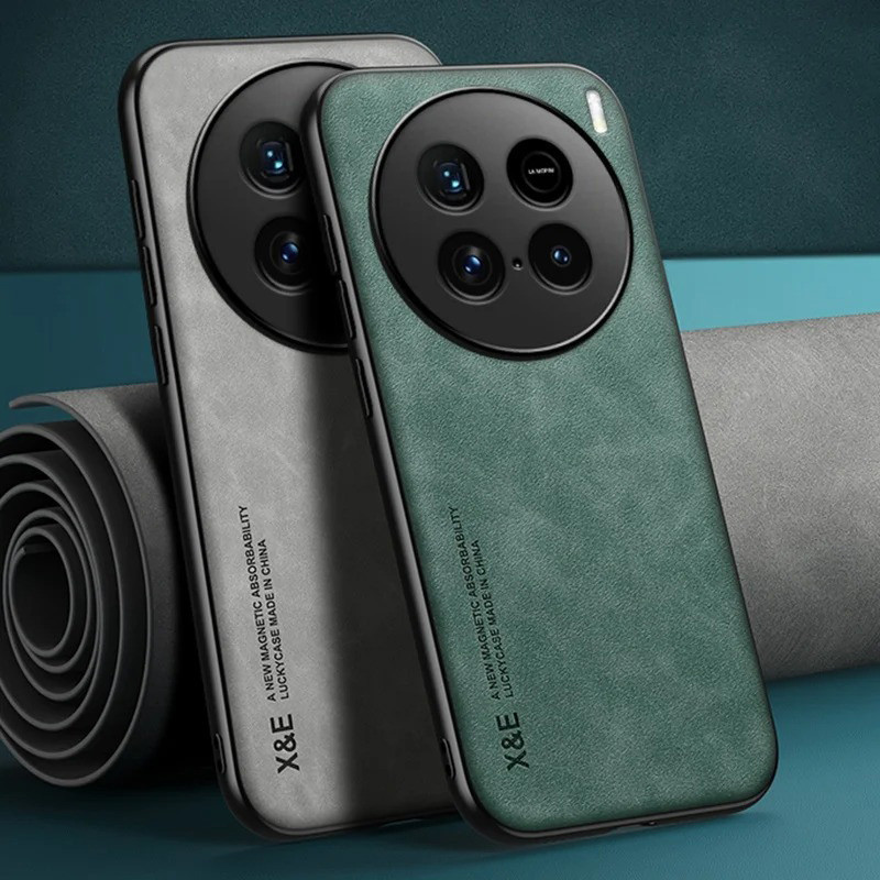 สําหรับ Vivo X100s Pro X100 Ultra Luxury กันกระแทกธุรกิจ Retro Soft Case Cover