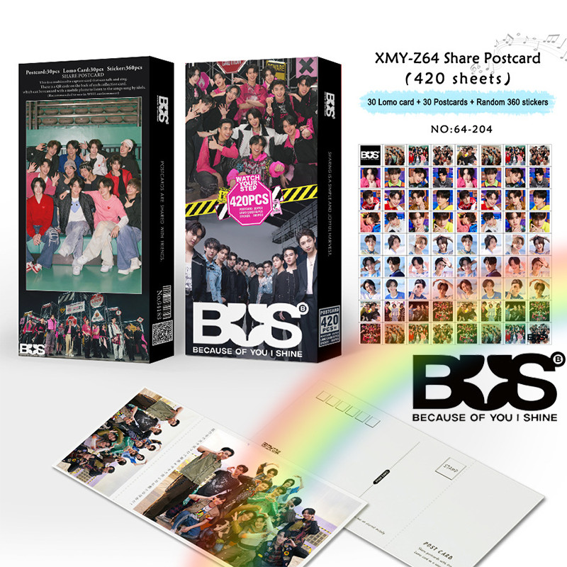 420pcs BUS photocard puuttachai peemwasu LOMO Card BUS marckris ทองแดง peemwasu หัวใจ nex Idol ของสะ