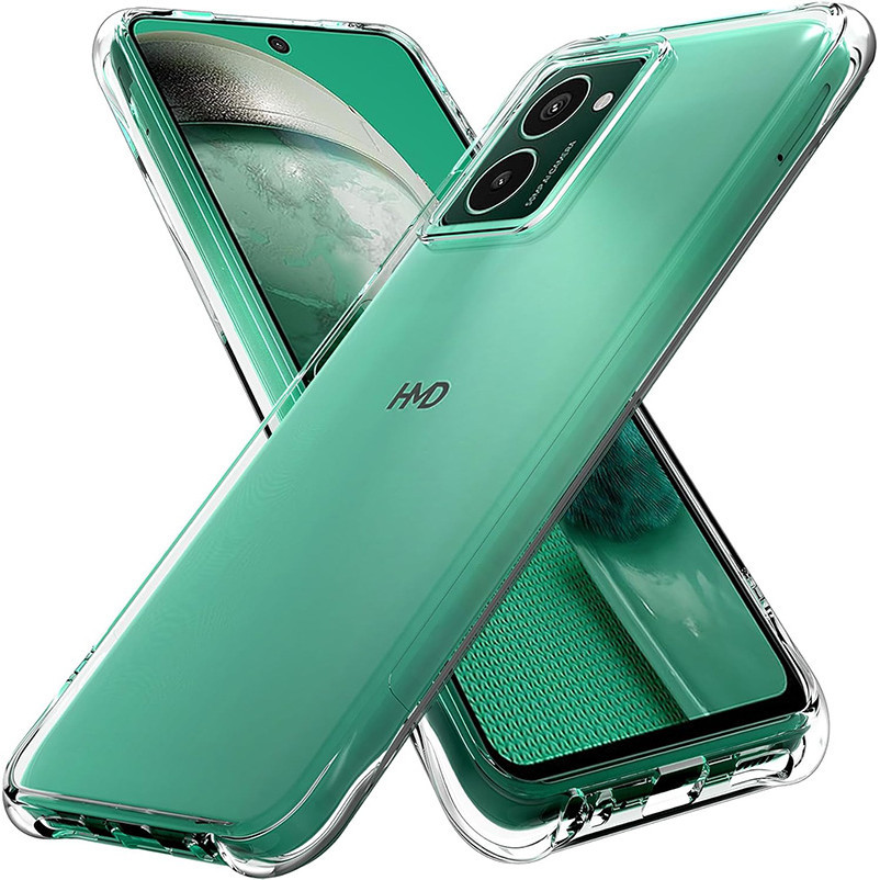 สําหรับ HMD Pluse Pro / Pluse+ เคสกันกระแทกแบบนุ่มคริสตัลเจลใส TPU Shock-Absorption Cover