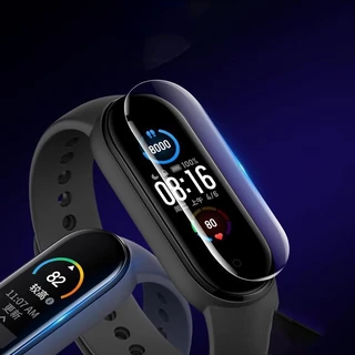 3D Anti gores หน้าจอ Mi band 10 9 8 7 6 5 4 Xiao Mi Mi band Full Screen Protector ฟิล์มกระจกนิรภัยสีดำด้านข้าง