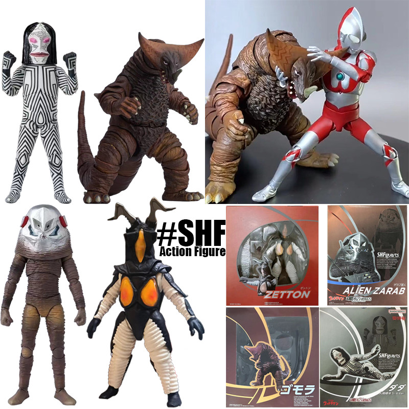 Monster Vs Ultraman SHF Gomora Zetton Alien Zarab Dada Action Figure Ultraman Zero ตุ๊กตาสะสม