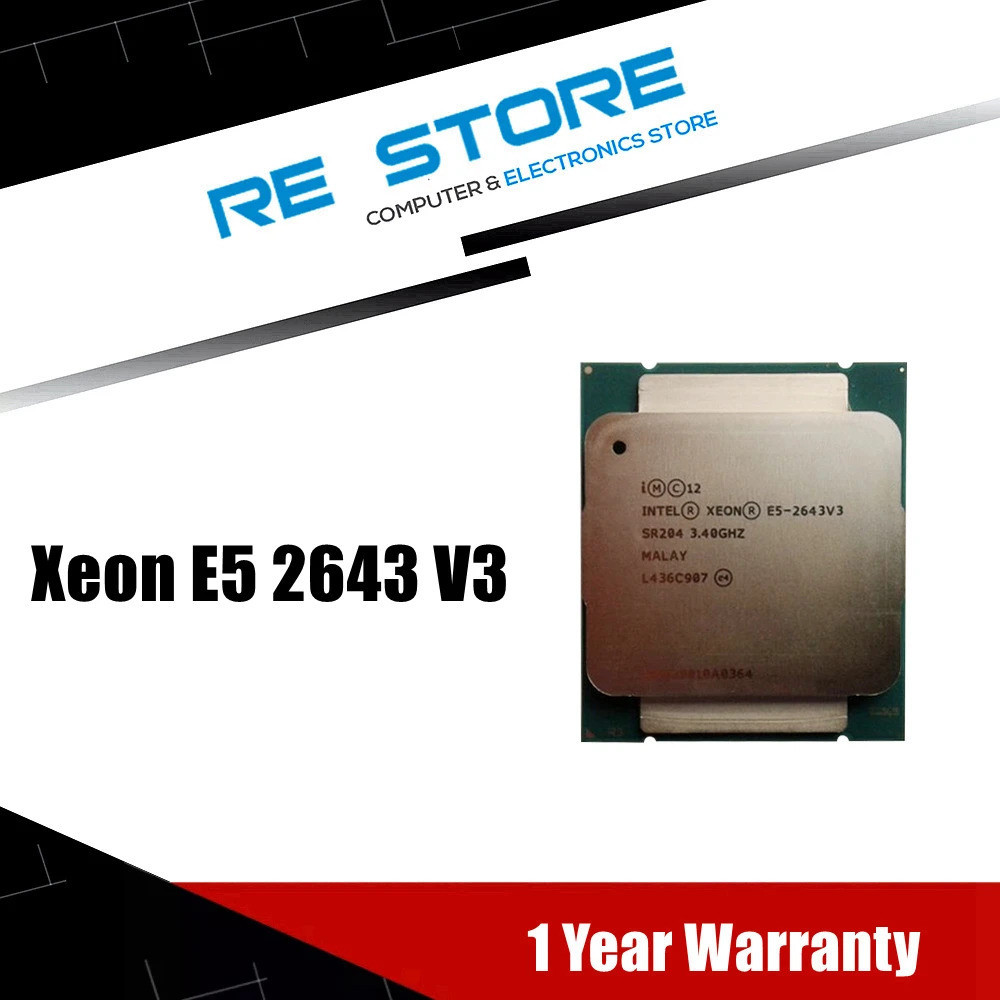 [สต๊อกพร้อม] intel xeon e5 2643 v3 3.4 ghz 6 Core 12 Line Cheng cpu 20m 135w lga 2011-3