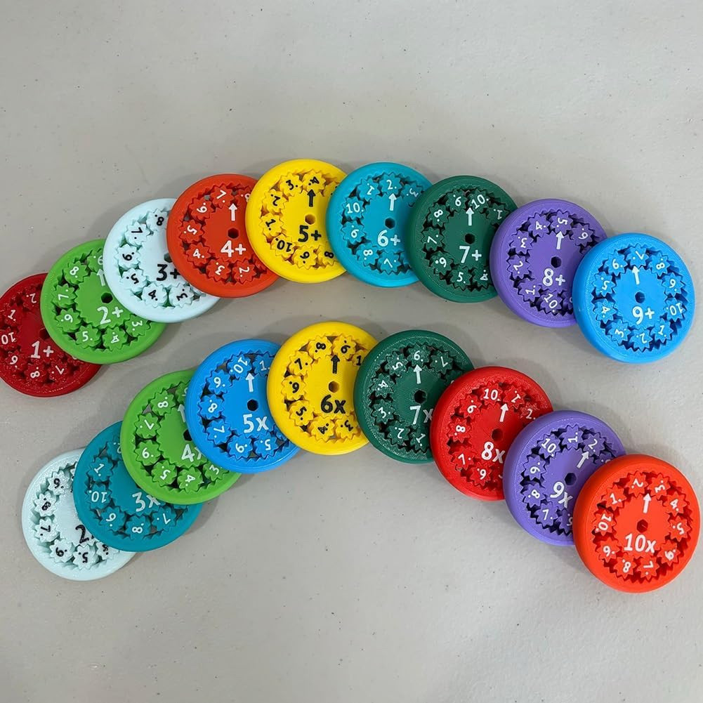 ความคิดสร้างสรรค์Fidget Spinners Fidget Spinners คณิตศาสตร์ Multiplication ตารางสําหรับเด็กของเล่นเพ
