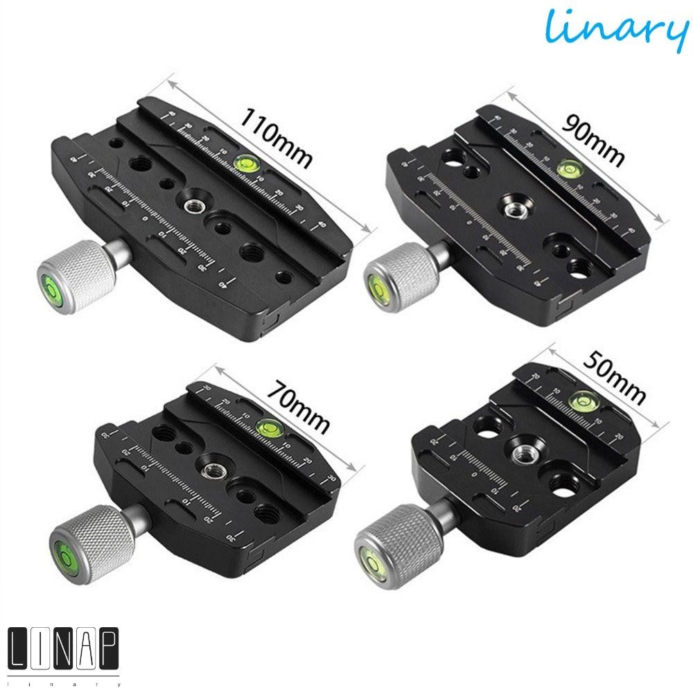 Culinaryhv กล้อง Clamp Quick Release, Ball Head Mount อลูมิเนียม Quick Release แผ่น, 50 มม./70 มม./90 มม./110 มม.อาชีพ 3/8 ถึง 1/4 สกรูขาตั้งกล้อง Monopods Clamp Arca Swiss แผ่น