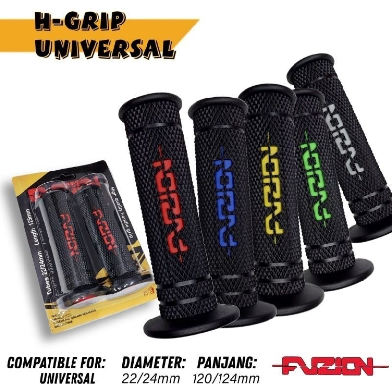 [ DELSER MOTOR ] Hand Grip Fuzion สีดํายางสีรถจักรยานยนต์ Bebek Matic Moge วัสดุนุ่มนุ่ม Handfat มือ