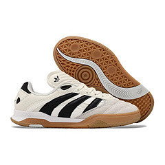 Ad PREDATOR รองเท้าส้นแบนกันลื่นสีเทาและขาววินเทจ Eur36-45