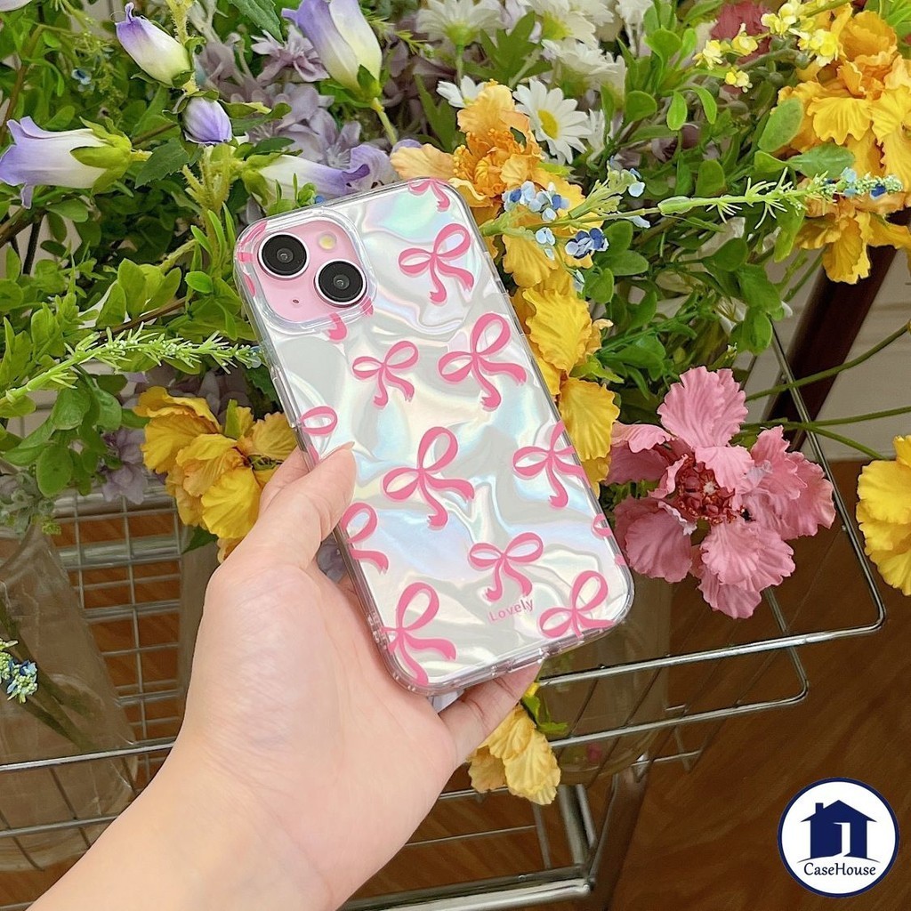 เคส Bow-knot Senior Waves เข้ากันได้กับ IPhone 15 Pro Max XR 11 13 12 14 Pro Max 7 6 14 15 8 6s Plus X 15 Pro XS Max SE