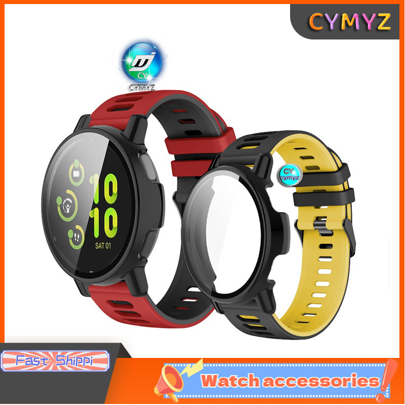 สาย Garmin Vivoactive 5 สายซิลิโคนสําหรับสาย Garmin Active 5 สายรัดข้อมือแบบสปอร์ต เคส Garmin Vivoactive 5 ตัวป้องกันหน้าจอ