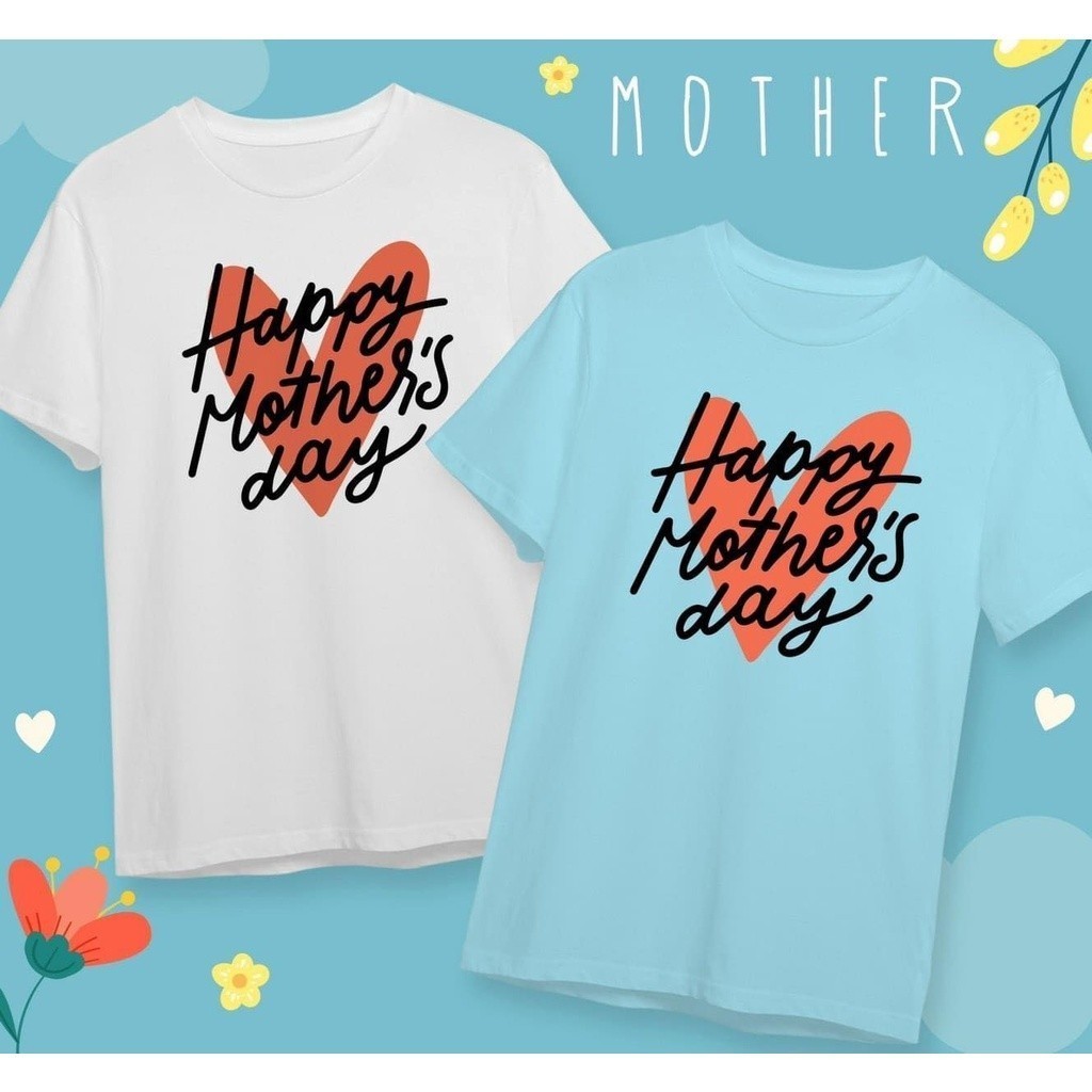 NEW 💖Mother's Day💖 เสื้อวันแม่ เสื้อยืดสกรีน Happy Mother's Day 100-150/S-5XL S-5XL