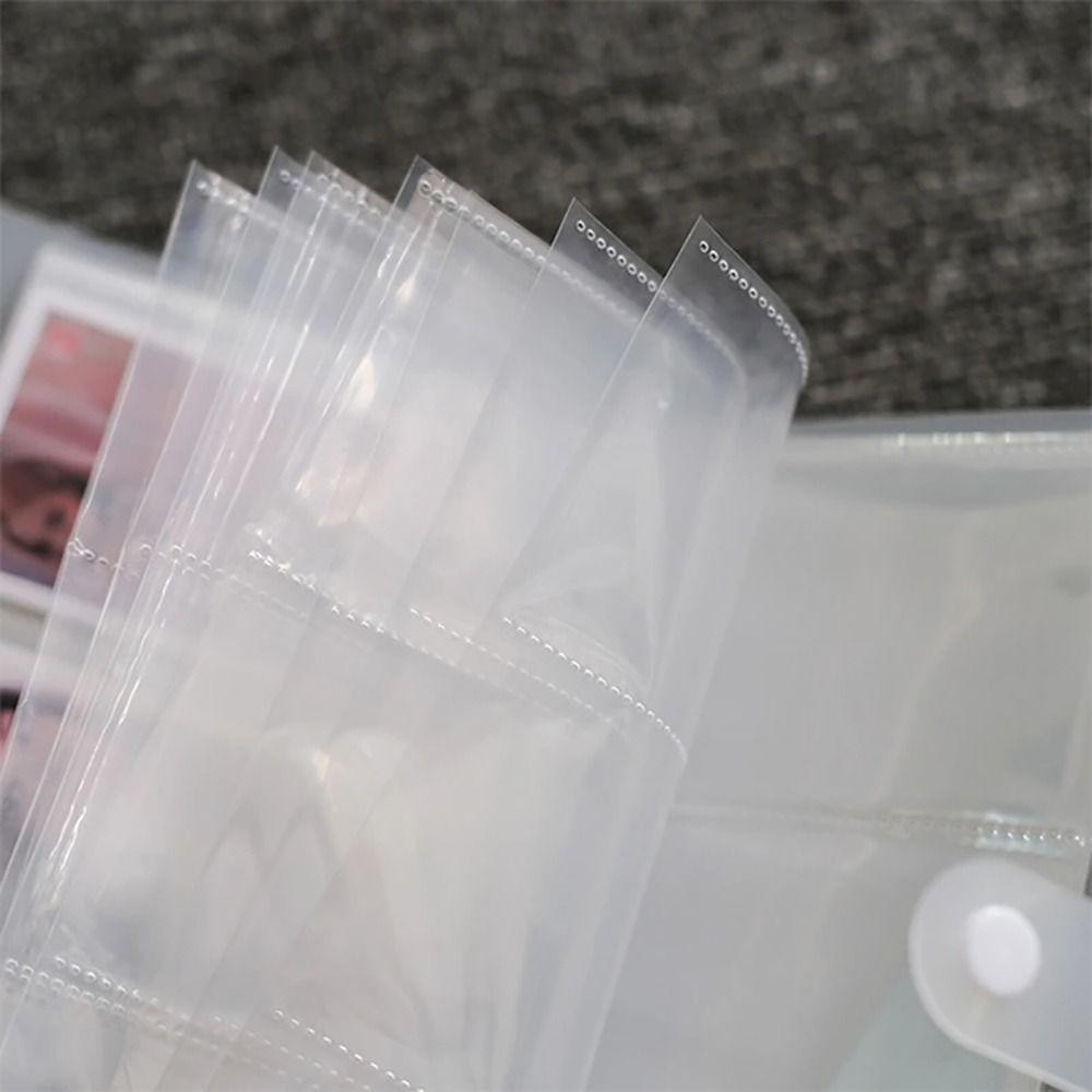 CAJA1 อัลบั้มรูป 1 ชิ้น, ที่ใส่การ์ดรูปภาพหนังสือ PVC, 3/4/5/6/7 นิ้วโปร่งใส 80/160 สล็อต Photocard Holder Idol Star - รูปที่ 7