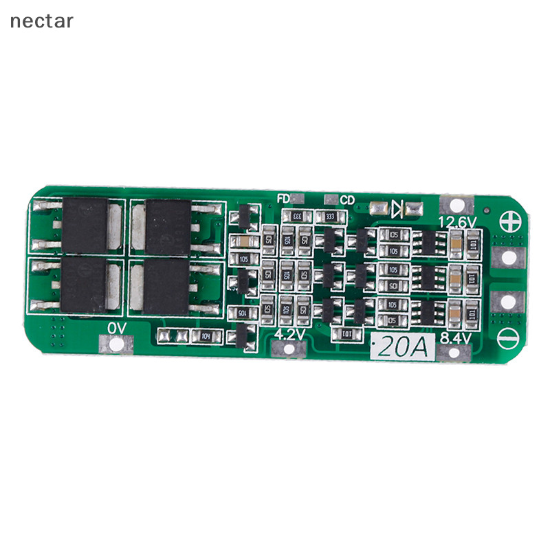 Tar 3S 20A Li-ion Lithium 18650 Charger PCB BMS แผ่นป้องกัน 12.6V N