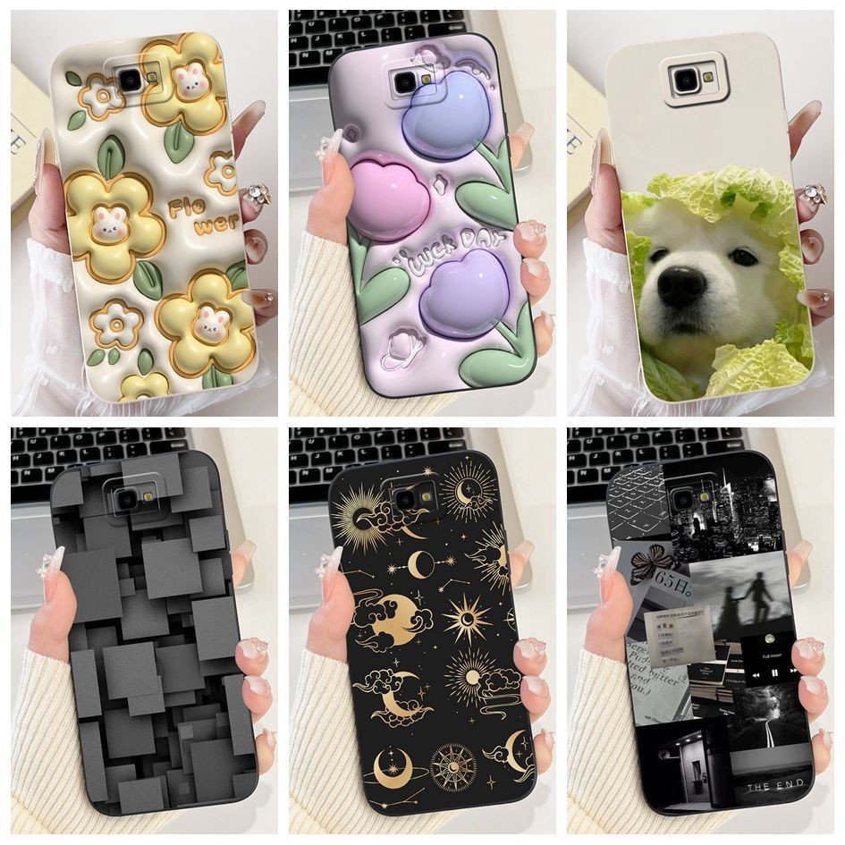 สําหรับ Samsung Galaxy J7 Prime กรณี SM-G610F G610M G610Y แฟชั่นดอกไม้ซิลิโคนอ่อนนุ่มฝาครอบป้องกันสําหรับ Samsung On7 2016 ปลอก