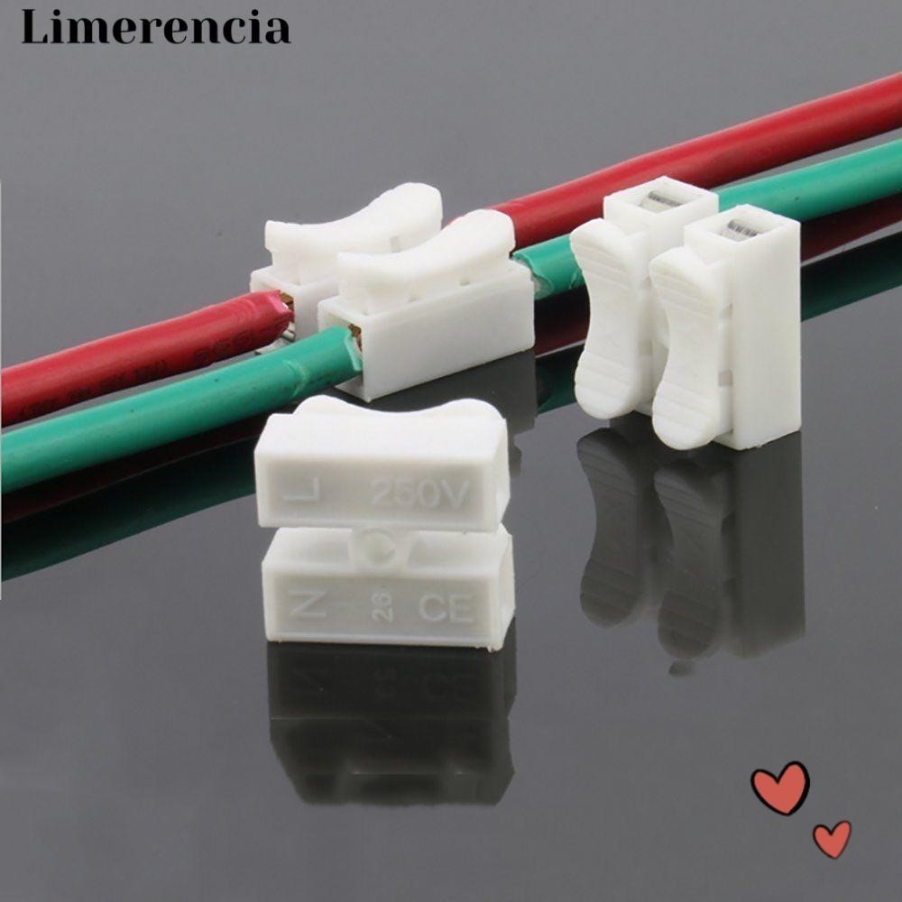 Limerencia 30PCS Spring Connector Wire สีขาว Quick คุณภาพสูง Terminal Block