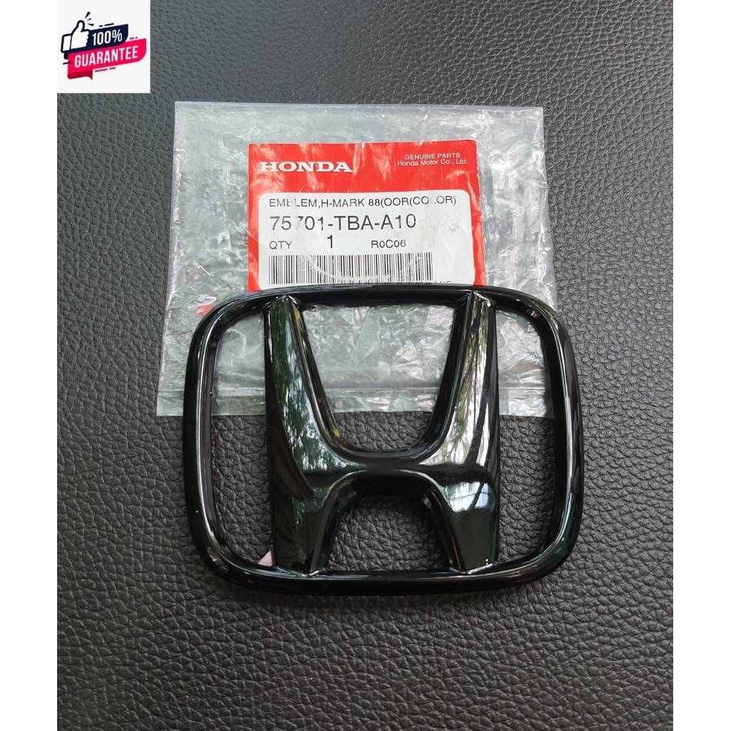 โลโก้ท้าย HONDA CIVIC FC FK สีดำเงา Black piano  CIVIC FC FK year 2015-2020 4ประตู 5ประตู