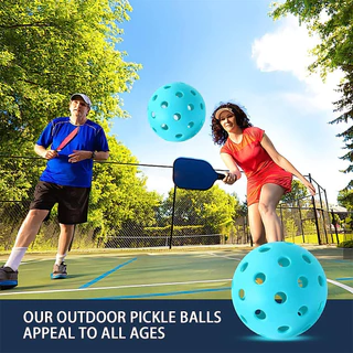 ลูกบอล Pickleball 12PCS, USAPA ได้รับการอนุมัติ Pickleballs,ลูกบอล Pickleball กลางแจ้ง 40 รูลูกบอล ความยืดหยุ่นสูงสำหรับพาย ทุกสไตล์