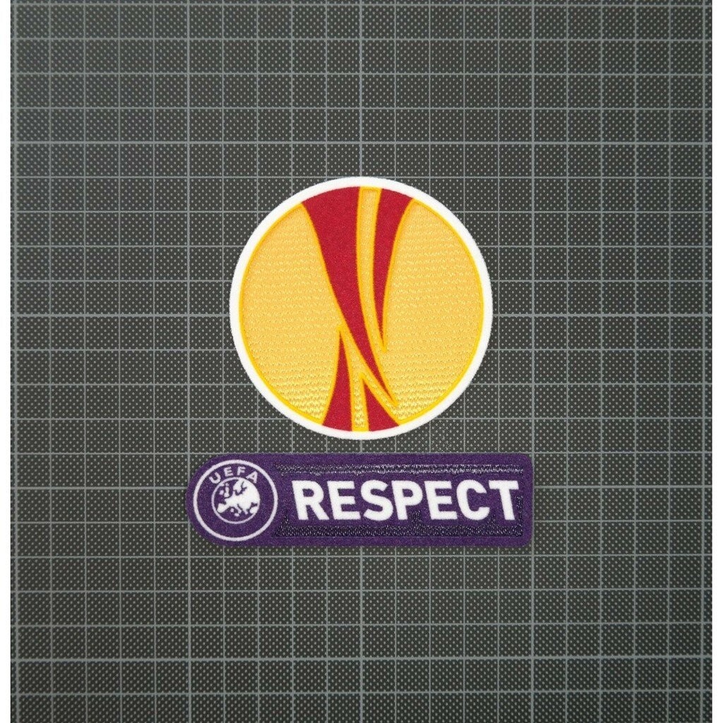 อาร์ม กำมะหยี่ Patch UEFA Europa League & Purple RESPECT Football Sleeve Patches/Badges 2009-2011