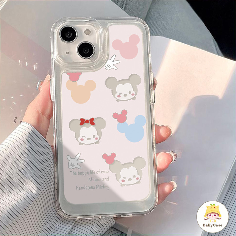 คู่รักลายการ์ตูนมิกกี้เมาส์น เคสSamsung A05S A32 A05 A13 A12 A04 A51 A50 A03 A15 A54 A34 A14 A23 A24 A53 A33 A20 A04 A30