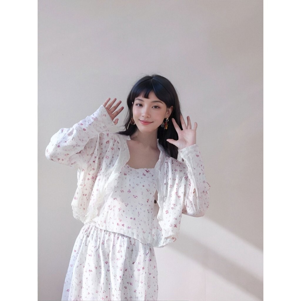 เสื้อคลุมผู้หญิงผ้าชีฟอง แฟชั่นฤดูร้อน เสื้อคลุมกันแดดสวมใส่สบาย - รูปที่ 2