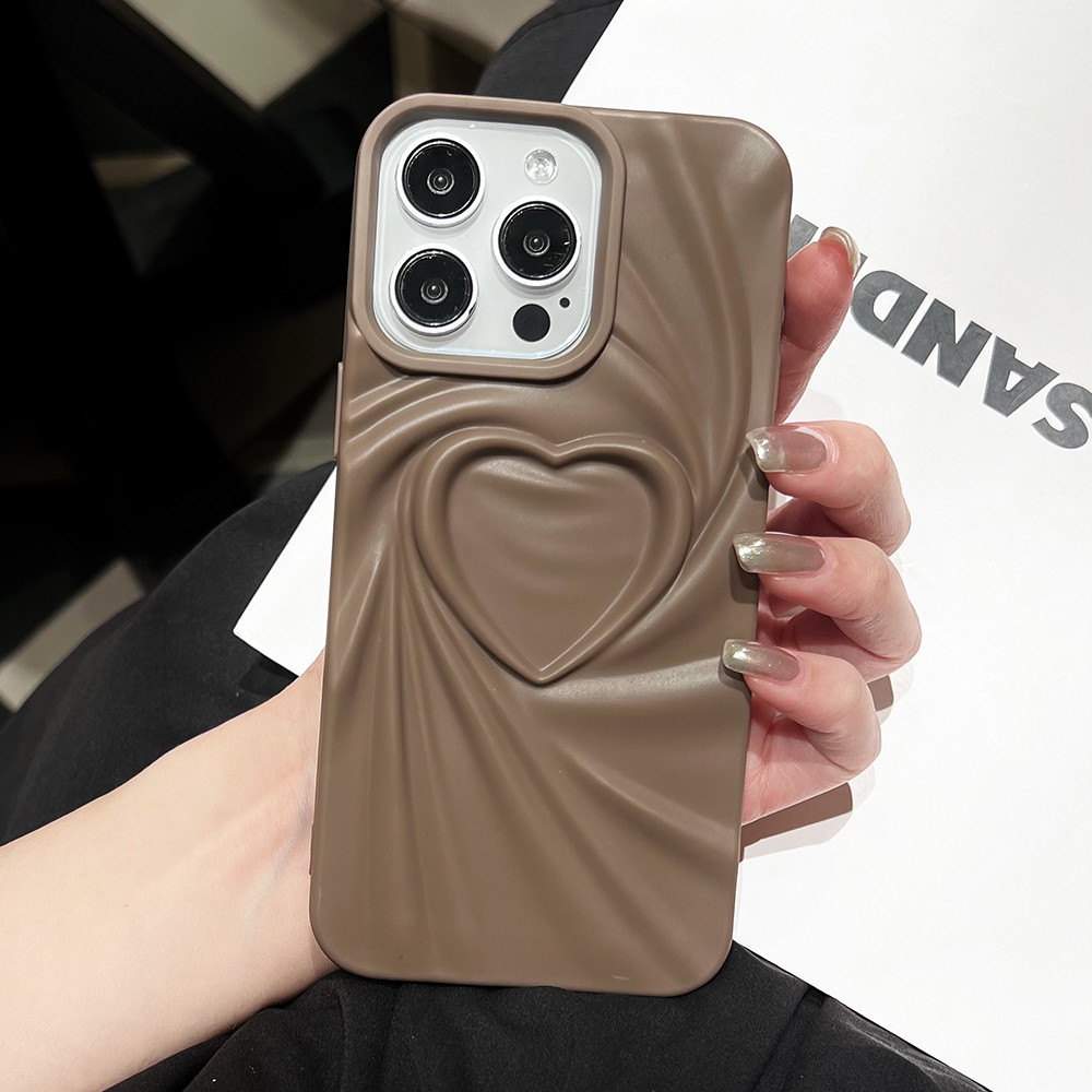 Color Love Heart Vortexเคสโทรศัพท์สําหรับiPhone 11 13 12 14 Pro Max 15 Pro Max 15 Pro 15 Plusคลุมทั้งหมดกันกระแทกปกอ่อน