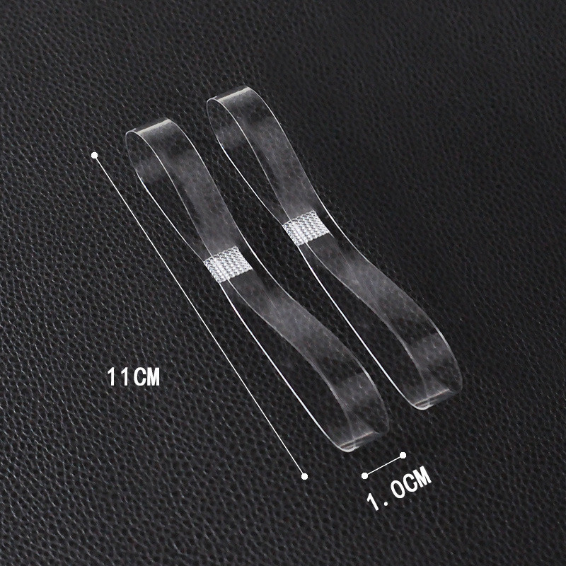 ที่มองไม่เห็นโปร่งใส Drawstring Laces Anti-Shoes ขนาดใหญ่ Anti-Dropping Heel คงที่รองเท้าเต้นรําความยืดหยุ่นดีฟรีรองเท้าส้นสูงขี้เกียจ
