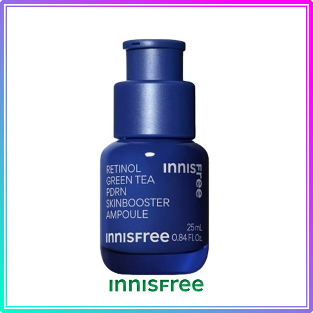 Innisfree Retinol Green Tea PDRN Skin Booster Ampoule 25mL