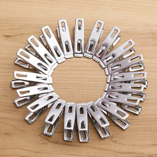 Bensen กิ๊ฟหนีบผ้า คลิปหนีบผ้า ตัวหนีบผ้าสแตนเลส stainless steel clothespin แพ็ค 20 ตัว